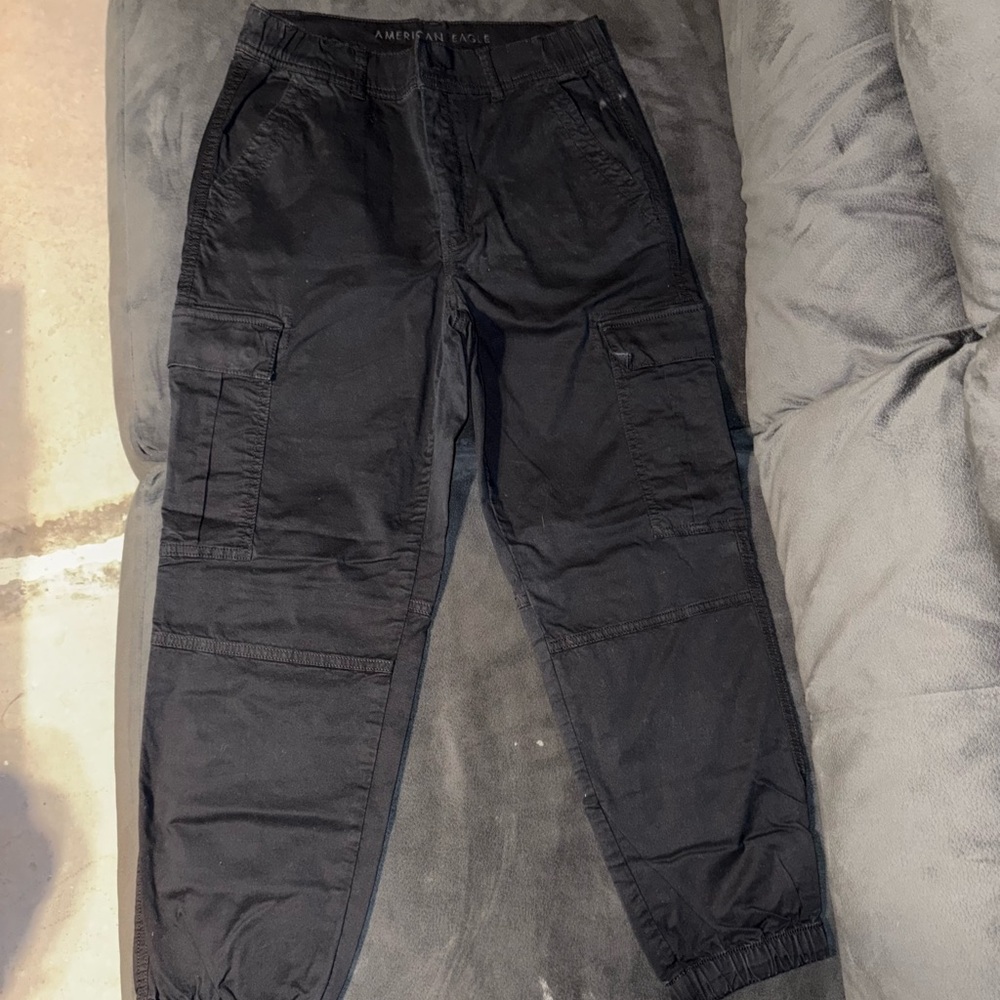 Women Black Jogger Cargo Pants